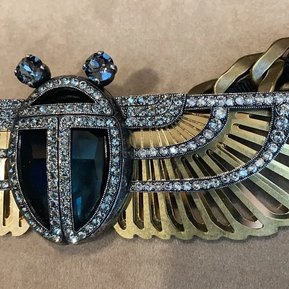 Lanvin Scarab Beetle necklace. - Picture 4 of 8